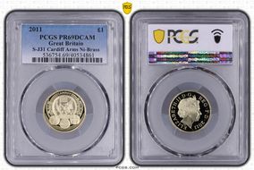 2011 £1 S-J31 Cardiff Arms Ni-Brass PR69DCAM