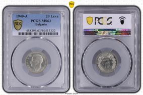 1940-A 20 Leva KM-47 MS63