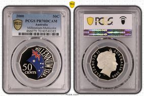 2000 50C Millennium - Colorized PR70DCAM