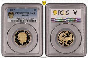 2007 $1 PR70DCAM