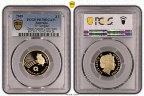 2019 $1 Q- Quokka Great Aussie Coin Hunt PR70DCAM