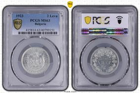 1923 2 Leva KM-36 MS63