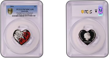 2016 $5 Eternal Love Colorized PR70DCAM