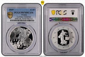 2019 € 10 Le Franc Germinal PR70DCAM