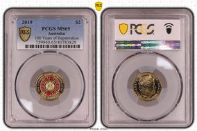 2019 $2 100 Years of Repatriation Colorized MS65