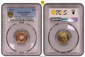 2019 $2 100 Years of Repatriation Colorized MS65