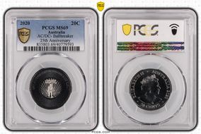 2020 20C AC/DC- Ballbreaker 25th Anniversary Colorized MS69