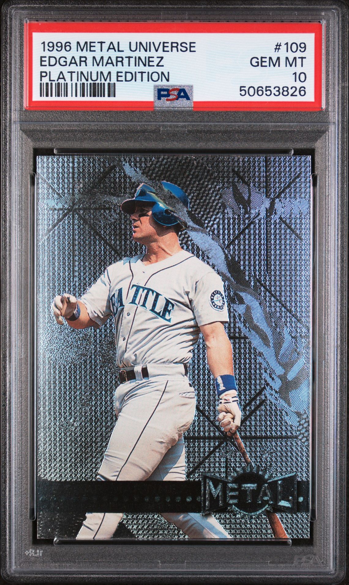 1996 Metal Universe #109 Edgar Martinez front