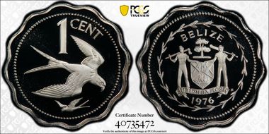 1976-FM  1C KM-46a Silver PR69DCAM