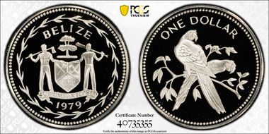 1979-FM $1 KM-43a  Ag PR70DCAM