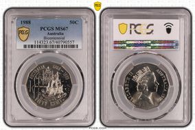 1988 50C Bicentennial MS67