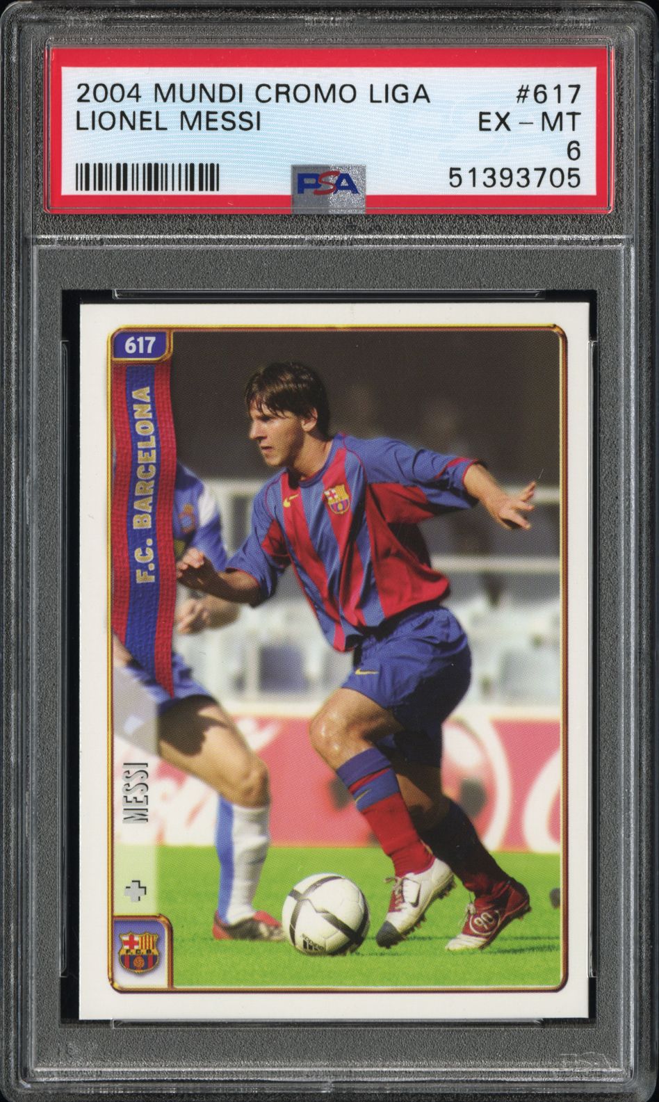 2004 MUNDICROMO LIGA #617 Lionel Messi front