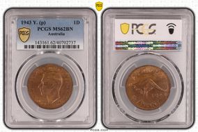 1943 Y. (p) 1D MS62BN