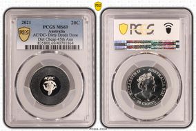 2021 20C AC/DC- Dirty Deeds Done Dirt Cheap 45th Ann MS69