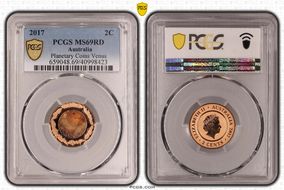 2017 2C Planetary Coins Venus Colorized MS69RD