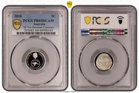 2016 5C 50 Yrs Decimal Currency PR69DCAM