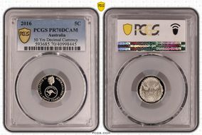 2016 5C 50 Yrs Decimal Currency PR70DCAM