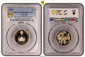 2016 $1 50 Yrs Decimal Currency PR69DCAM