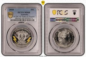 2018 50C AC/DC 45 Years of Thunder MS68