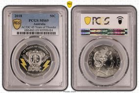 2018 50C AC/DC 45 Years of Thunder MS69