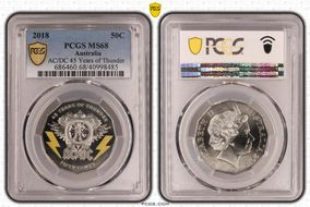 2018 50C AC/DC 45 Years of Thunder MS68