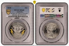 2018 50C AC/DC 45 Years of Thunder MS68