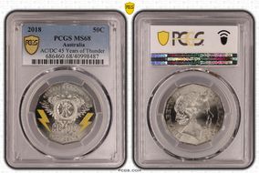 2018 50C AC/DC 45 Years of Thunder MS68