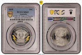 2018 50C AC/DC 45 Years of Thunder MS69