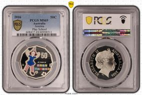 2016 50C Jemima Play School Colorized MS69