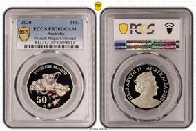 2020 50C Possum Magic Colorized PR70DCAM