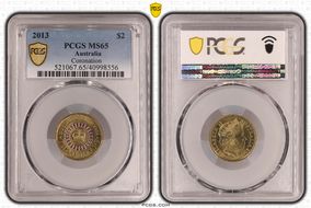 2013 $2 Coronation Colorized MS65