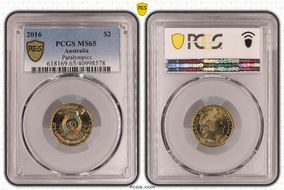 2016 $2 Paralympics Colorized MS65