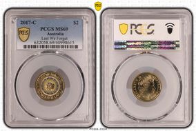 2017-C $2 Lest We Forget Colorized MS69