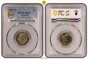 2017-C $2 Remembrance Day Colorized MS67