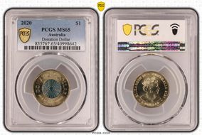 2020 $1 Donation Dollar MS65