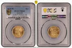 1879-M Sov S-3857D Medium Tail MS63