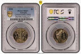 2018 $1 Commonwealth Games Sporting Events 2 of 4 MS67