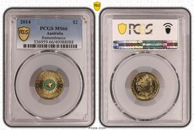 2014 $2 Remembrance - Colorized MS66