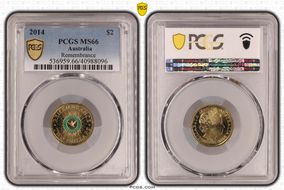 2014 $2 Remembrance - Colorized MS66