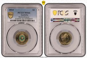 2014 $2 Remembrance - Colorized MS66