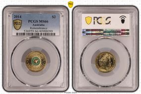 2014 $2 Remembrance - Colorized MS66