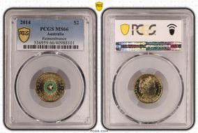 2014 $2 Remembrance - Colorized MS66
