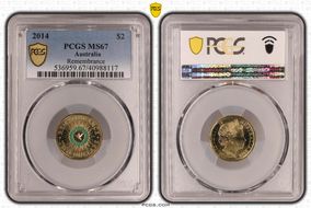 2014 $2 Remembrance - Colorized MS67