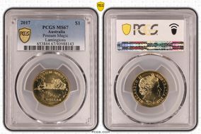 2017 $1 Possum Magic Lamingtons MS67
