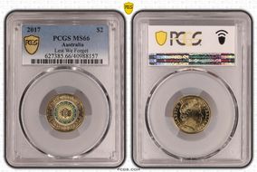 2017 $2 Lest We Forget Colorized MS66