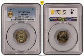 2017 $2 Lest We Forget Colorized MS66