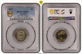 2017 $2 Lest We Forget Colorized MS67