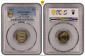 2017 $2 Lest We Forget Colorized MS67