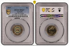 2017 $2 Lest We Forget Colorized MS67