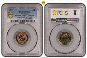 2017 $2 Possum Magic Colorized Hush's Tail is Visible MS66